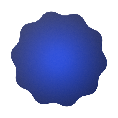 Secondary image for hover Molded Flower Cobalt